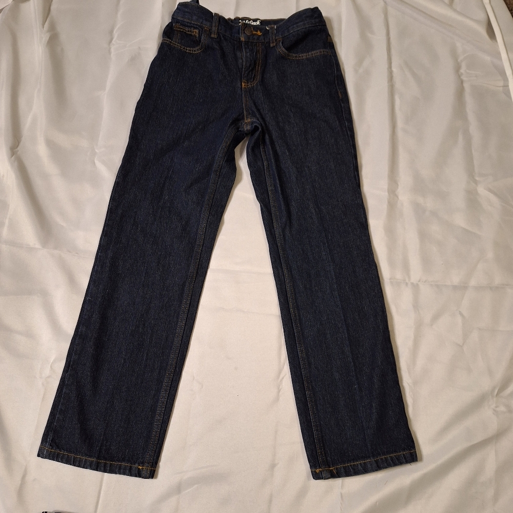 Cat and Jack Boys Relaxed Straight Dark Wash Jeans size 12